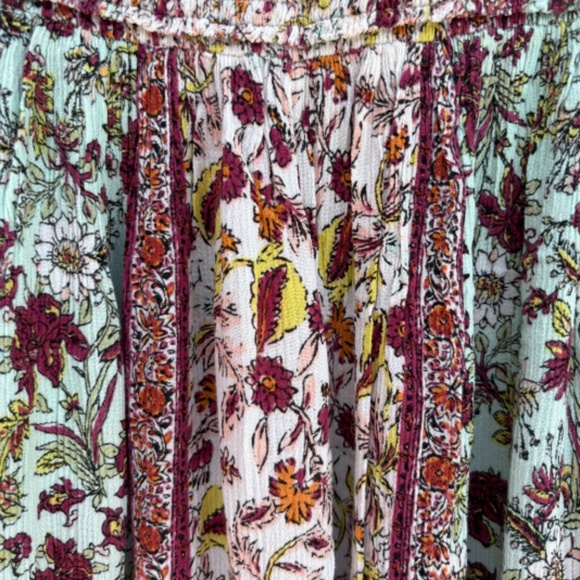 FREE PEOPLE ONE INDIAN JEWEL HARAM BOHO PATTERN PANTS- XS - Picture 3 of 6